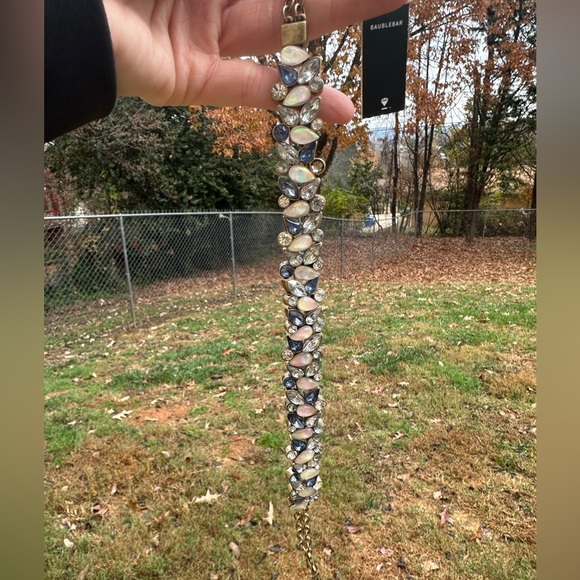 Baublebar NWT statement Choker Necklace Faux Opal & Crystal 11-13” - Picture 4 of 10